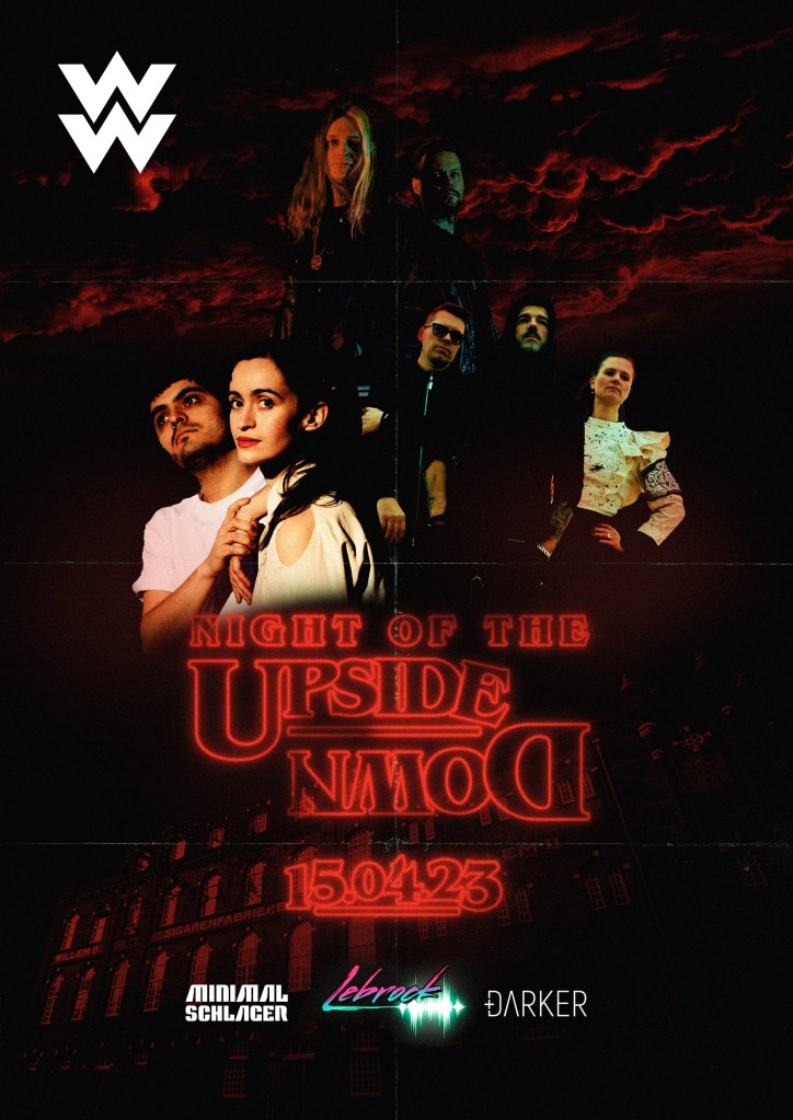 ᴡɪʟʟᴇᴍ ᴛᴡᴇᴇ ᴘʀᴇꜱᴇɴᴛꜱ: 𝙉𝙞𝙜𝙝𝙩 𝙤𝙛 𝙩𝙝𝙚 𝙐𝙥𝙨𝙞𝙙𝙚-𝘂ʍ𝗼𝗽
Zaterdag 15 april
Stap in je DeLorean DMC en reis met ons mee terug naar de jaren 80! Deze nacht staat in het teken van een nieuwe golf aan synthpop bands, sterk geïnspireerd door de New wave en dark synthpop uit de jaren 80. Een nacht vol duistere en repetitieve synthesizerriffs gecombineerd met monotone zanglijnen die dwars door je ziel snijden. Kijk niet gek op wanneer de drumcomputers en de statische baspartijen je in hypnose brengen en je laten bewegen op de futuristische grooves van deze next gen artiesten, feel the next wave!!
🎫Meer info & tickets🎫
https://www.willem-twee.nl/alle-activiteiten/night-of-the-upside-down-15-april
@listentolebrock
De leden Michael en Shaun combineren melodieuze rockriffs uit de jaren '80 met zinderende synthwave melodieën en een oprechte zang. Ze hebben zich gevestigd als een van de meest unieke en meeslepende artiesten in de wereld van de retro muziek. De resultaten spreken voor zich.
@darkermusic
Donker, romantisch, melancholisch, meeslepend. Darker is een elektronisch collectief uit Nederland - een internationaal dark wave/synth pop trio geïnspireerd door de gemeenschappelijke passie voor Depeche Mode, Nine Inch Nails, Nick Cave en beat gedreven elektronische muziek.
De drie bandleden brengen een enorme hoeveelheid studio- en live-ervaring samen die ze in de loop der jaren hebben opgedaan; gemeenschappelijke passies en artistieke invloeden doen de rest, als een mix van rauwe geluiden, lagen knorrende synths, groovende en meeslepende beats en diepe, sensuele zanglijnen tot leven komen en Darker worden.